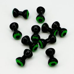 DOUBLE PUPIL LEAD EYES - BLACK / FL CHARTREUSE